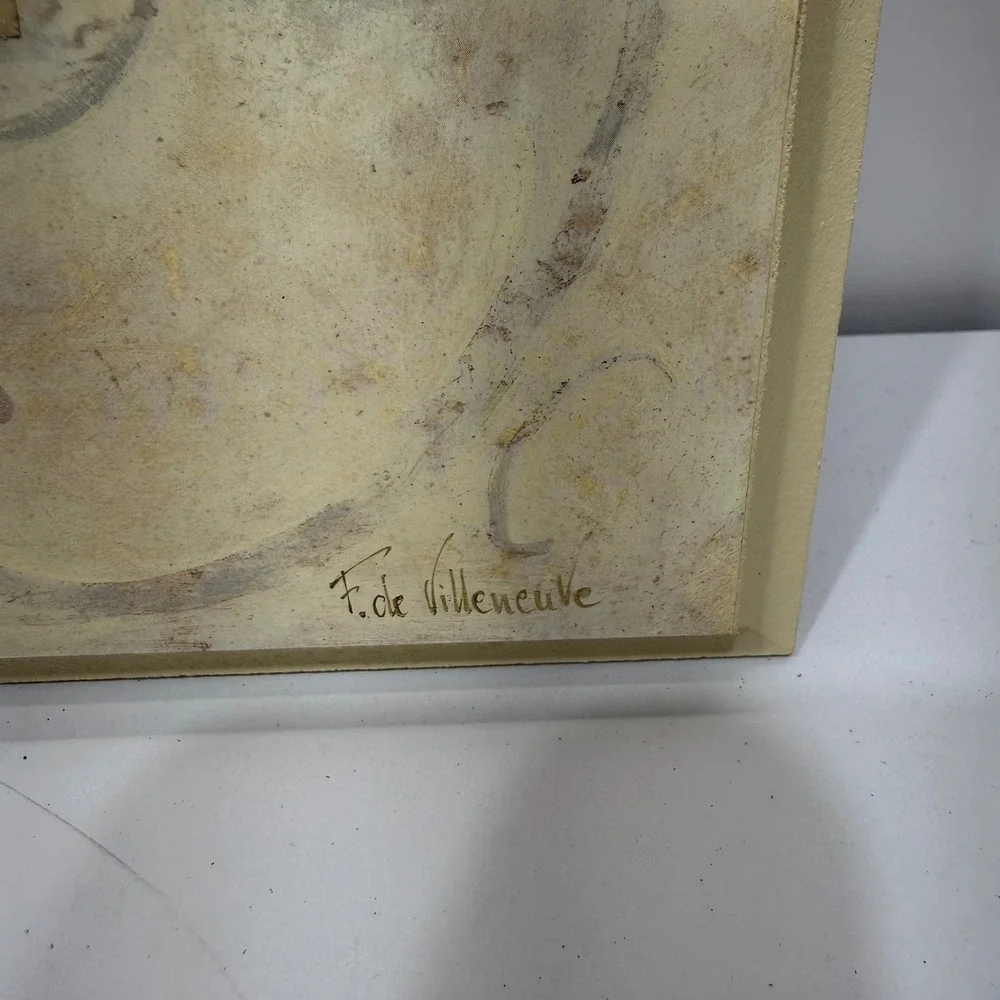 F. de Villeneuve 3D Shell Starfish Wall Art Plaques Set of 2 Cream Tan Canada